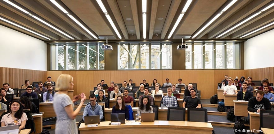 Cambridge Judge Business School, Fadi Boustany Lecture Theatre, Simon Sainsbury Centre, Hufton and Crow