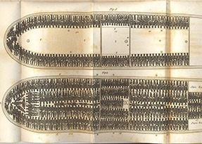 Illustration of a slave-ship from Thomas Clarkson’s ‘The history of the rise, progress, and accomplishment of the abolition of the African slave-trade by the British Parliament’ (1808).