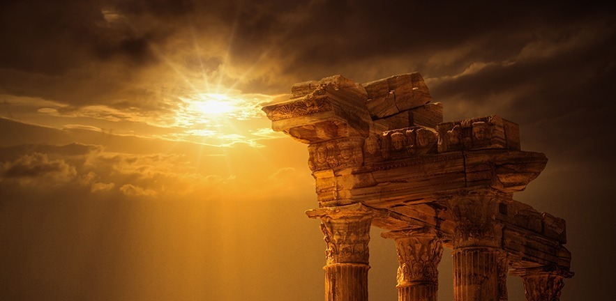 Temple of Apollo on Sunset.