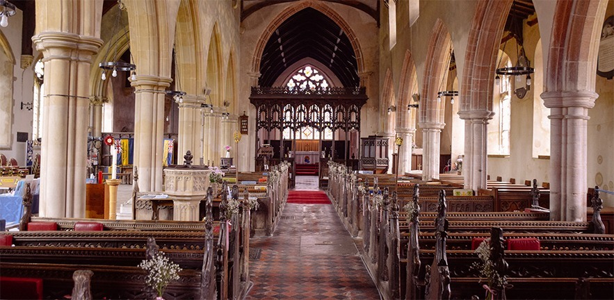 Interior of St Mary the Virgin church in Feltwell. Photo credit: Dr Timur Alexandrov.