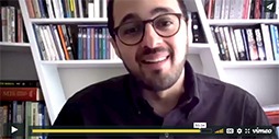 Kamiar Mohaddes giving a webinar.