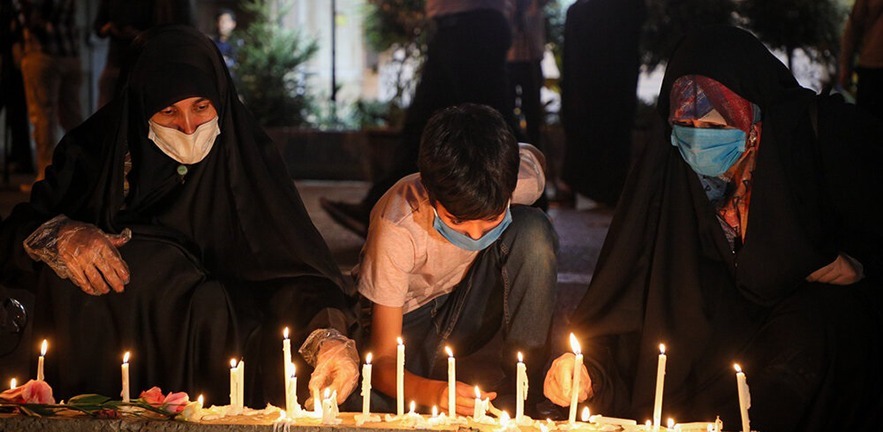 Vigil for victims of the Beirut explosion, August 2020