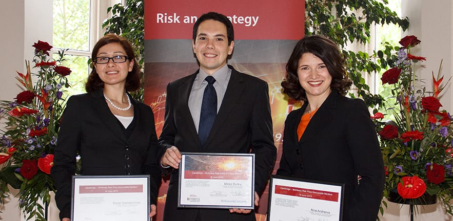 2013 Risk Prize finalists.