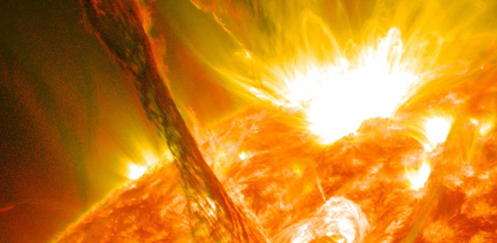 Helios solar storm event.