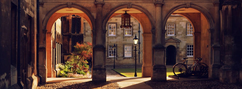 Cambridge college arches.