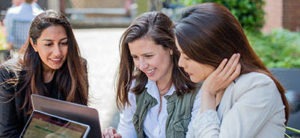 Students chatting.