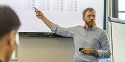 Course director teaching on the programme.