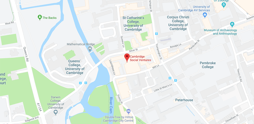 Cambridge Social Ventures is based in Mill Lane, in the centre of Cambridge.