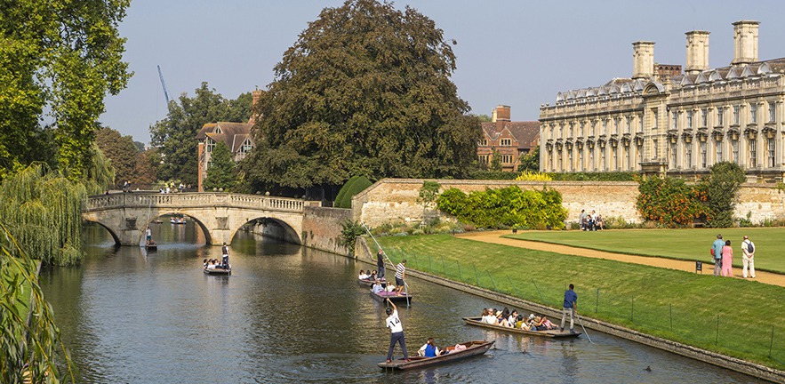 Punts on the River Cam.