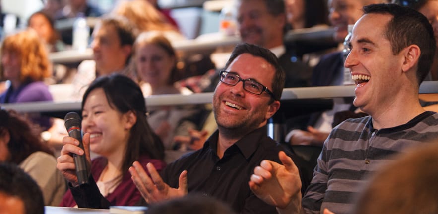 Students enjoying a lecture