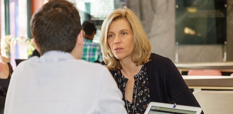 CJBS PhD student being supervised by a member of faculty