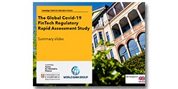 CCAF report cover for the Global COID-19 FinTech Regulatory Rapid Assessment Study