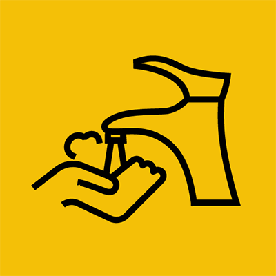 Regularly clean your hands.