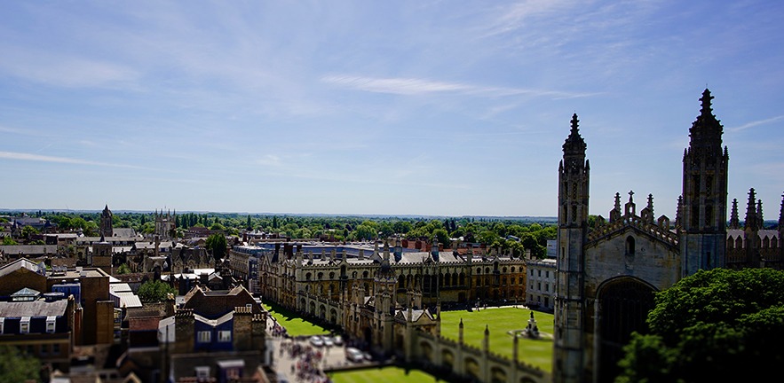 Horizon view of Cambridge.