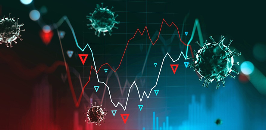 Coronavirus market crash and financial crisis.