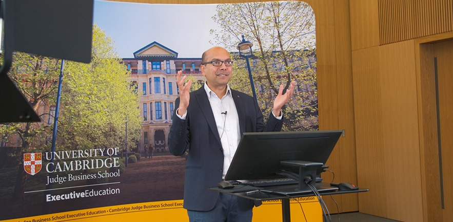 Professor Jaideep Prabhu teaches a Live Online programme.