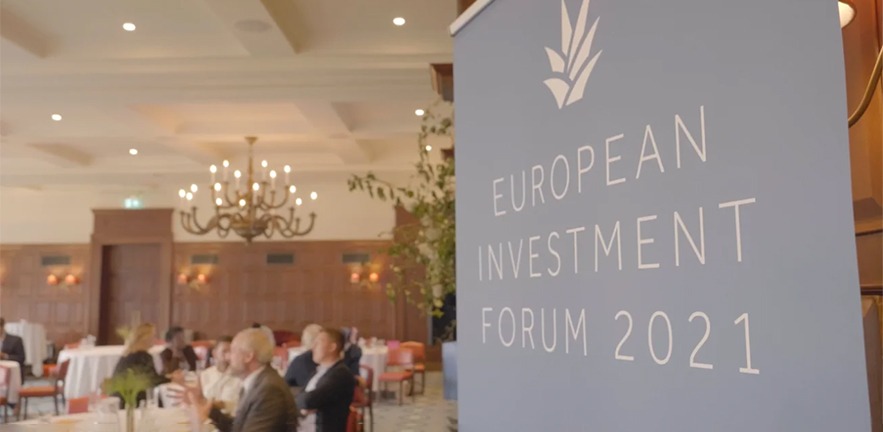 2021 European Investment Forum banner.