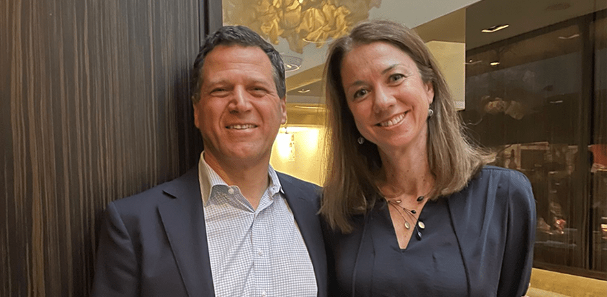 Enrique Klix & Lynne Thornton at the Integral Acquisition IPO celebration dinner