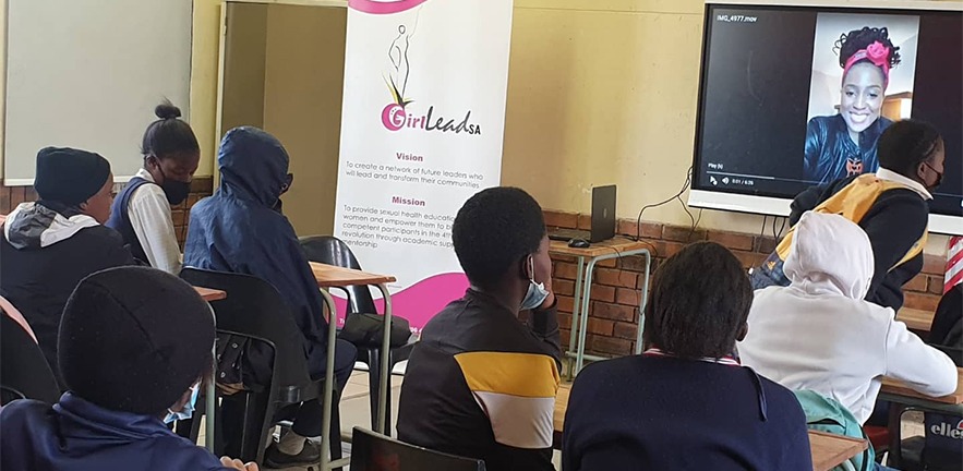 A classroom of South African students.