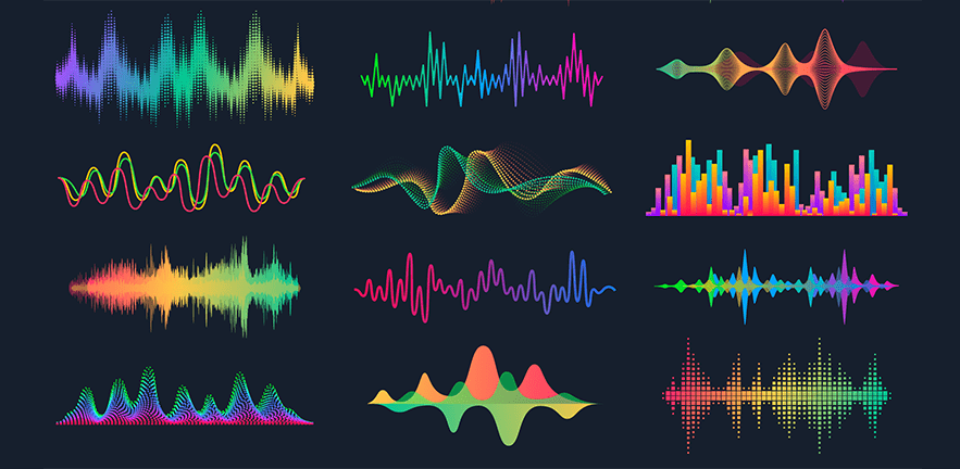 Musical soundwaves.