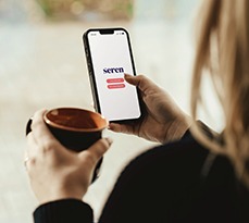 The Seren mobile phone app.