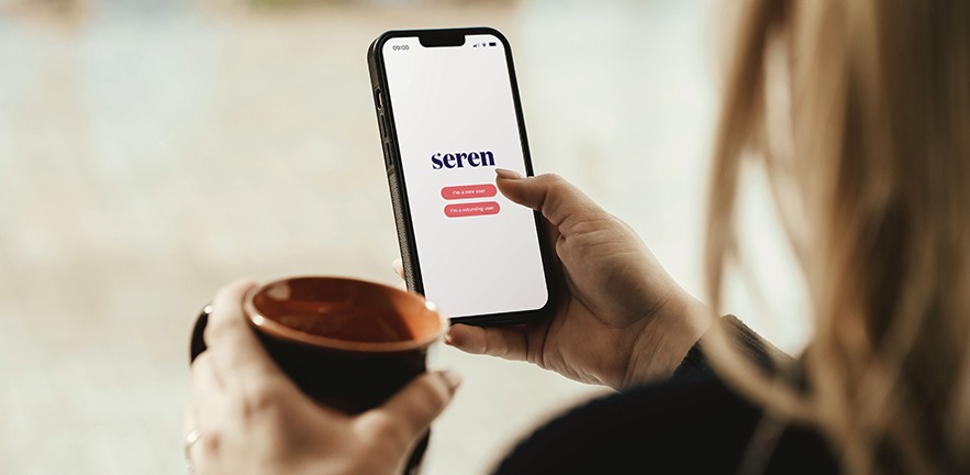 The Seren mobile phone app.