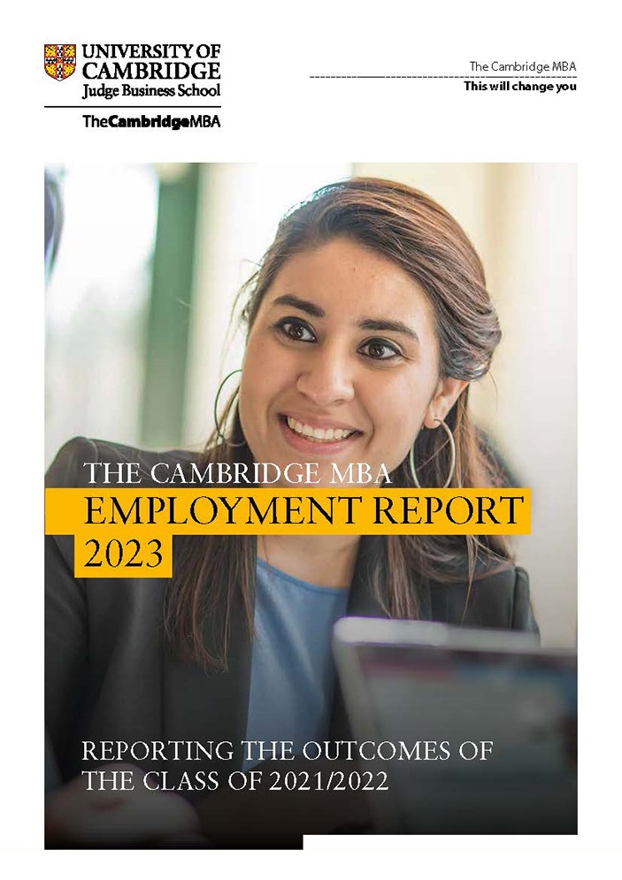 2023 MBA Employment Report cover.