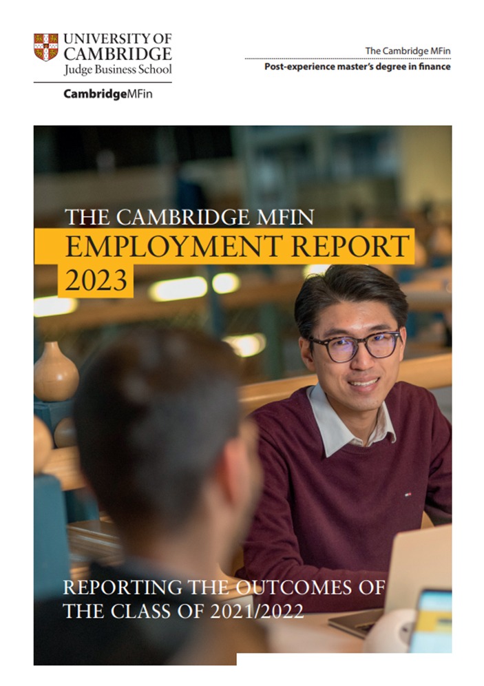 2023 MFin employment report cover.