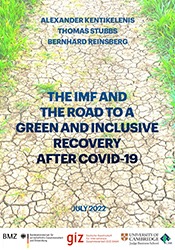 Cover of the report 'The IMF and the road to a green and inclusive recovery after COVID-19'.