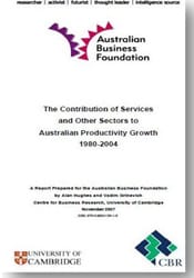Special Report: Contribution of Services to Australia.