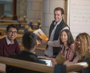 MFin students smiling.