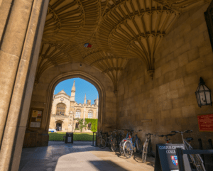 Corpus Christi College archway.