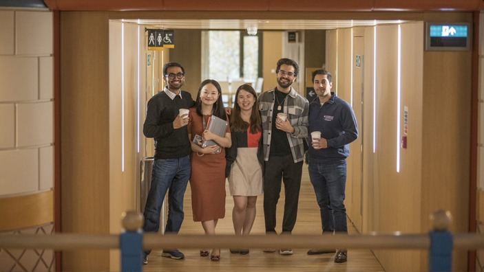 Group of Cambridge Master of Finance students.