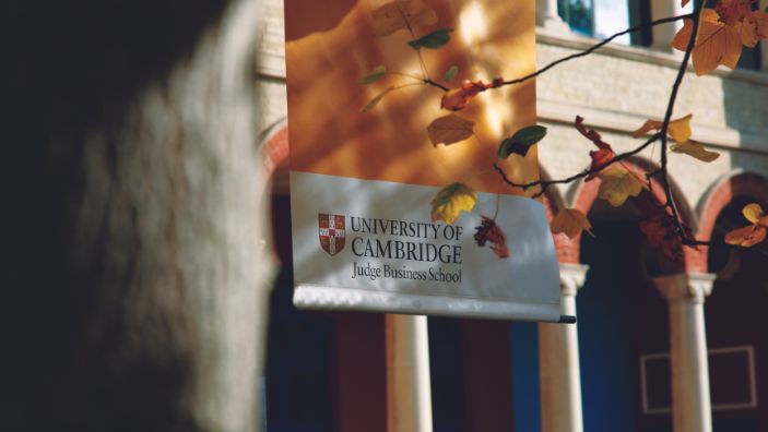Cambridge Judge Business School Exterior.