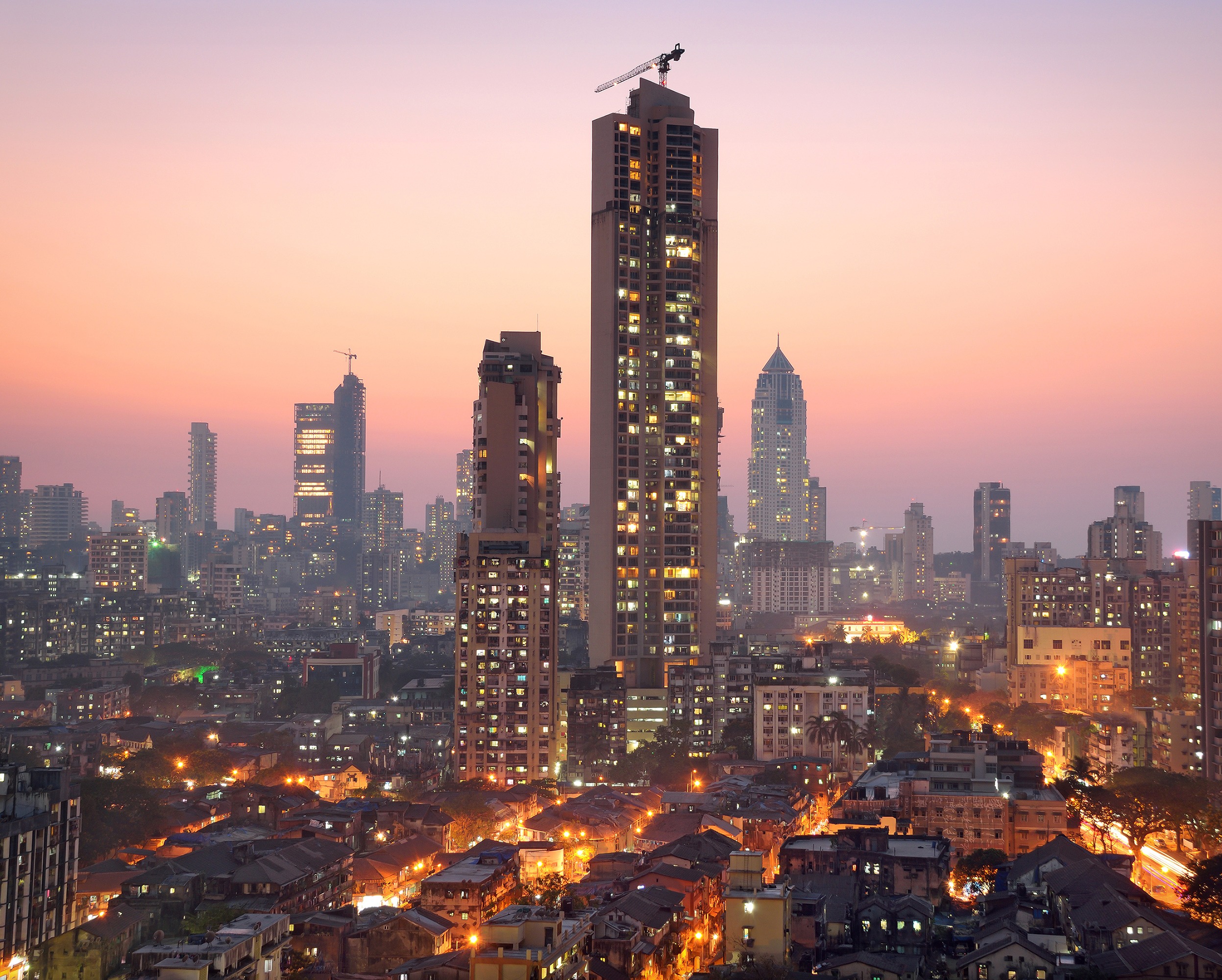 Mumbai during golden hour.