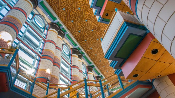 CJBS interior ceiling.