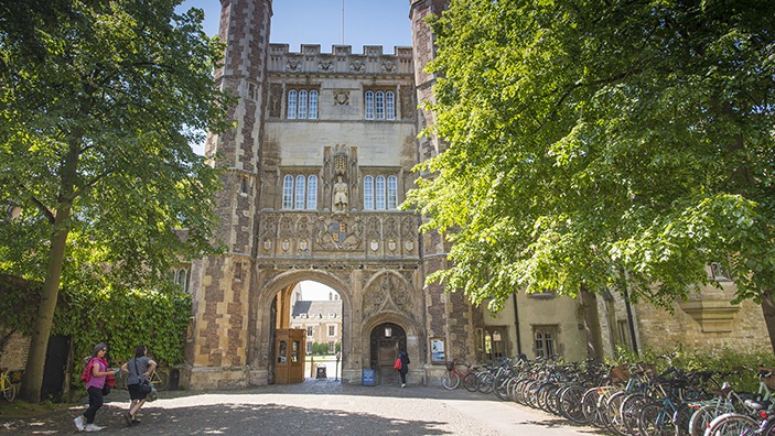Cambridge College archway.