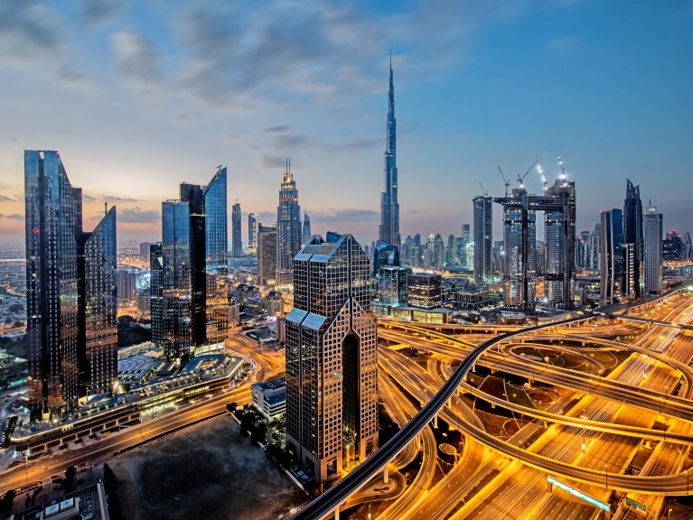Dubai's lights.