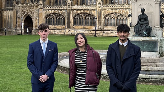 The winners of the King’s Entrepreneurship Lab Essay Competition for Sixth Form students.