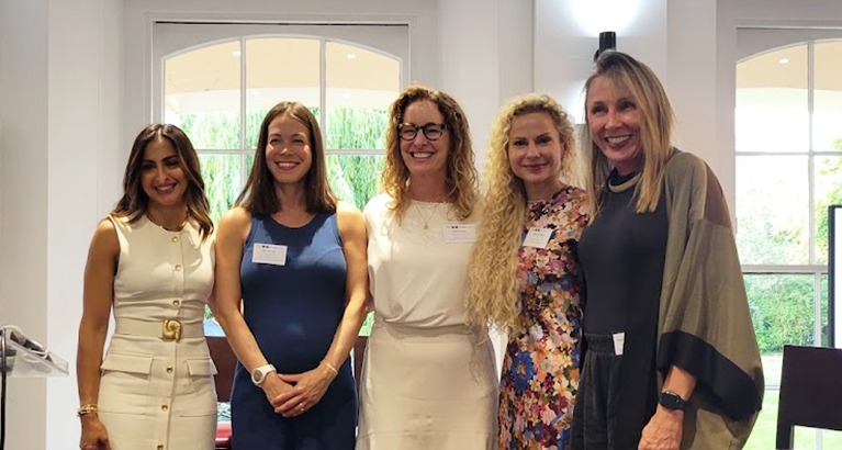 The panel at the event Women, Leadership and the Executive MBA: Breaking Barriers – Real Journeys, Real Impact.
