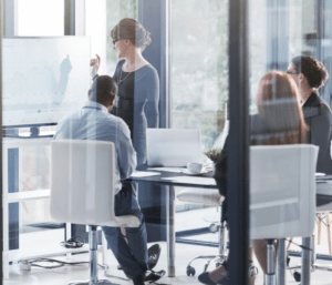 Demonstration on the white board.