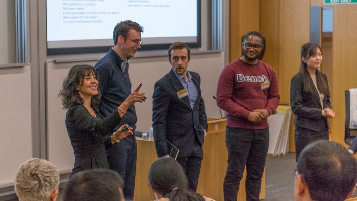 EnterpriseTECH participants with lecturer.