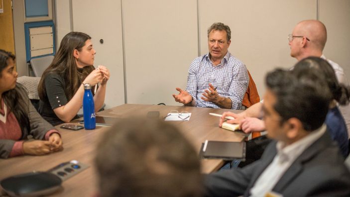 EnterpriseTECH participants in a meeting.