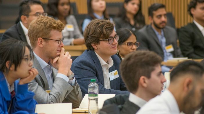 An EnterpriseTECH participant discussing ideas in a group setting.