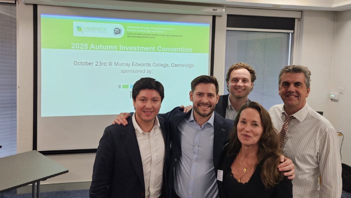 Group photo at Cambridge Capital Group.
