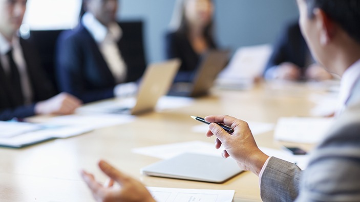 Boardroom meeting.