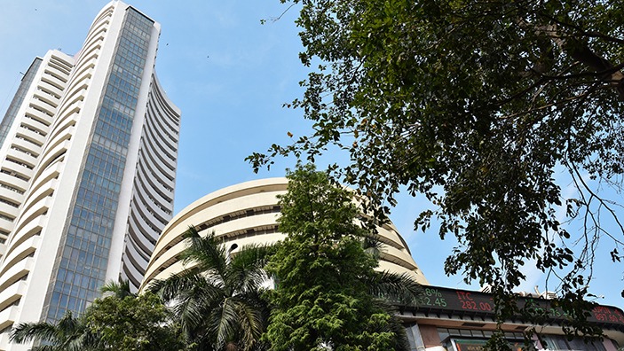 BSE Stock Exchange in Mumbai.