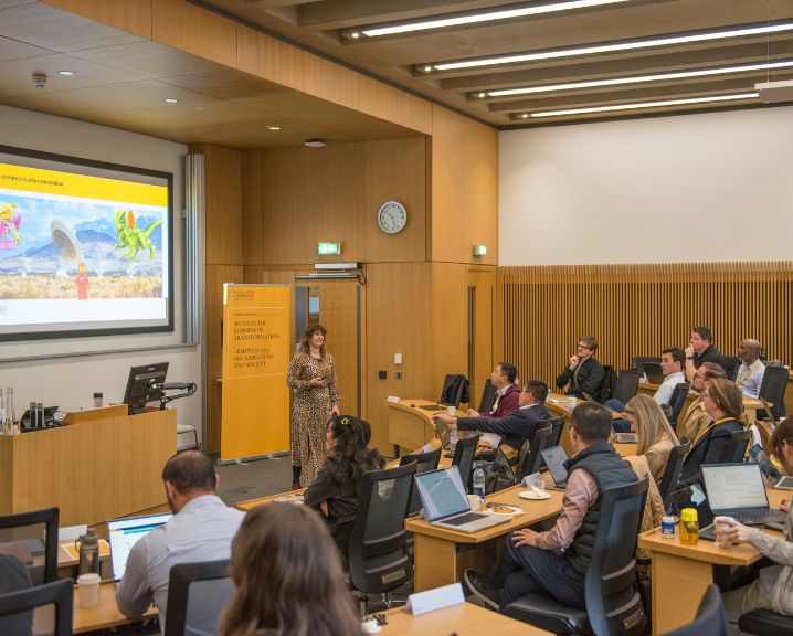 Executive MBA class in progress.