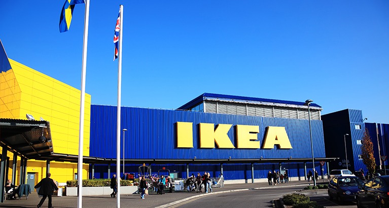 Ikea furniture retail store.