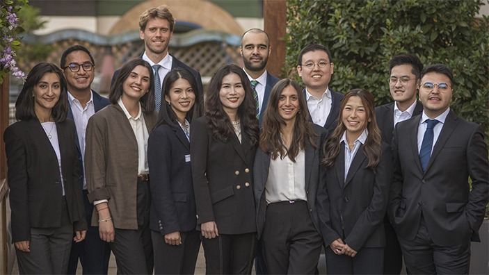 Students from the 2026 MBA class.